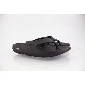 Oofos Mens OOriginal Sandal Size 11 Black Sport Recovery Shoe Thong Slide Comfy